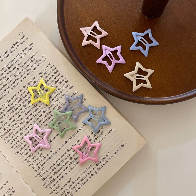 Candy Colorful BB Clips | Decora Kei Hair Accessories hair clip candy Star 10pcs