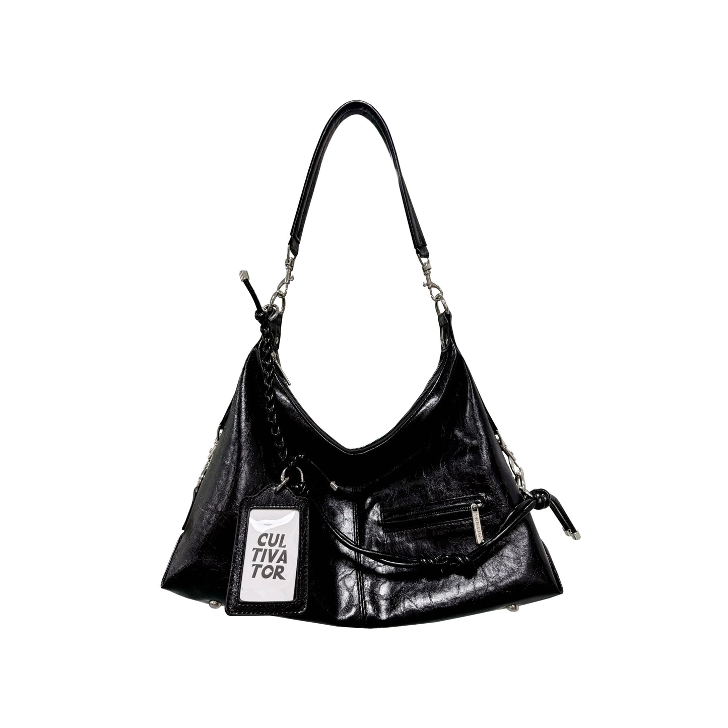 Cultivator - Vintage Hobo Shoulder Bag bag Cultivator Black