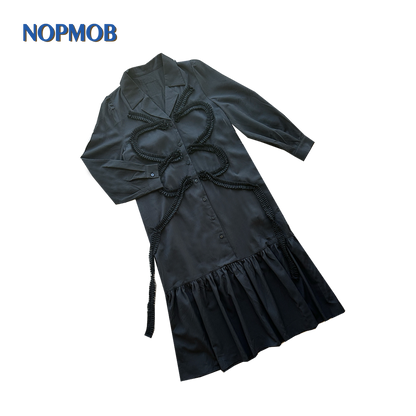 NOPMOB - Blue Butterfly Lace Dress dress NOPMOB Black