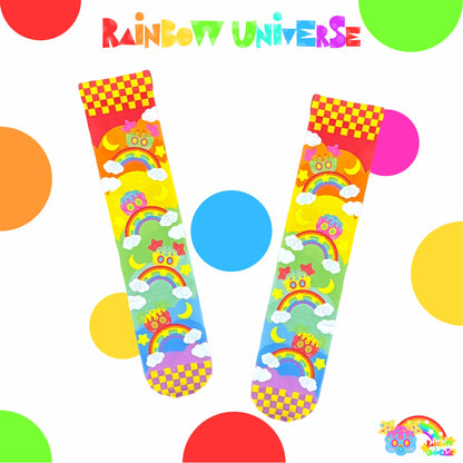Rainbow Galaxy Rux – Decora Kei Jersey + Shorts + Socks Set set rainbow galaxy rux 1 Pair of Socks Only S