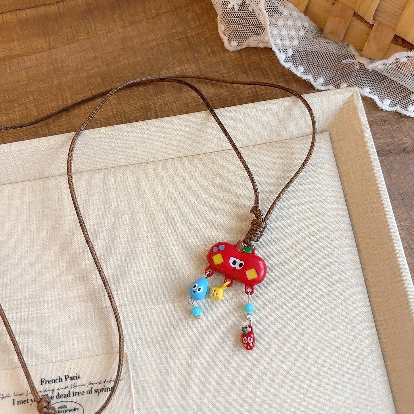 Flipped - Dopamine Color Pendant Necklace necklace Flipped Apple with Pendant Necklace