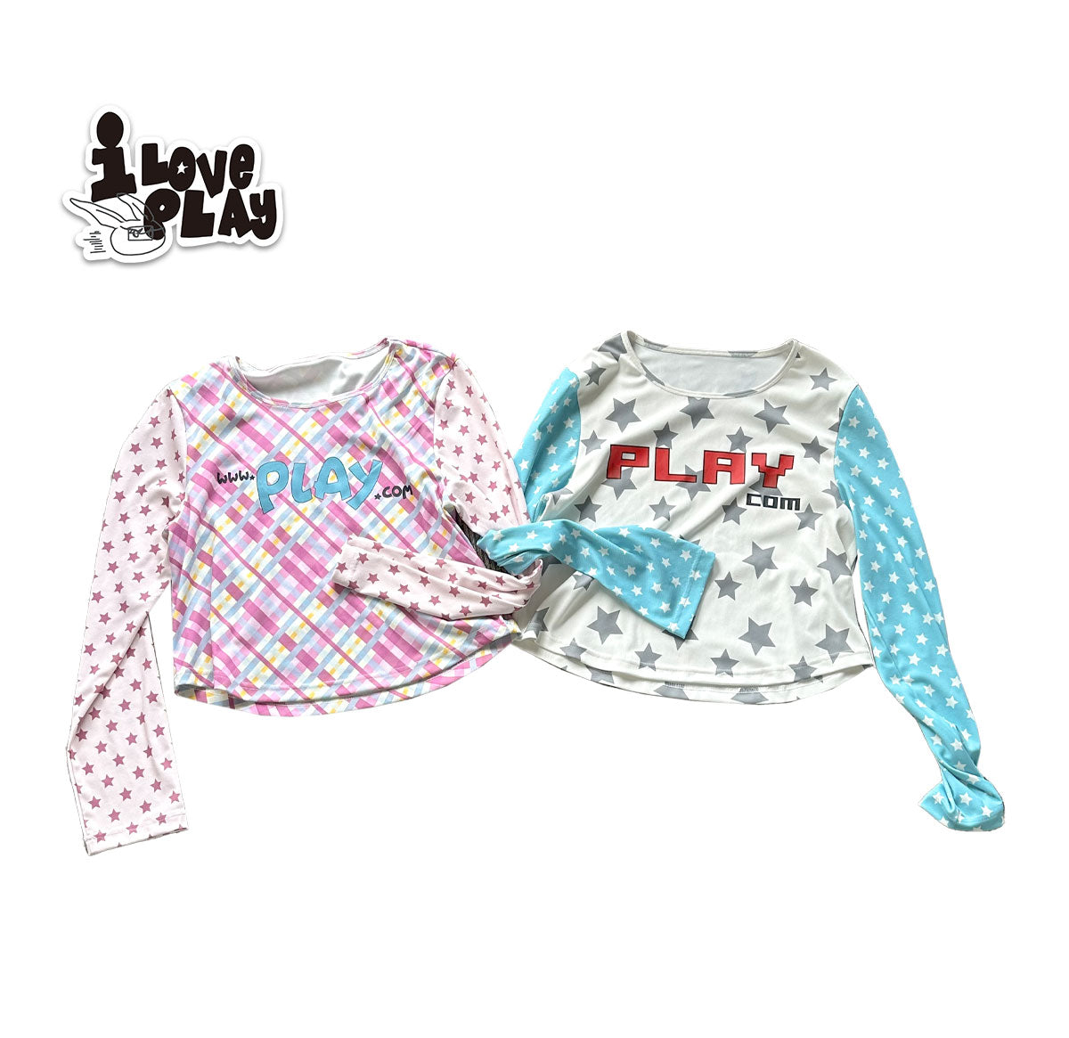Loveplay - Y2K Long Sleeve Star Patchwork T Shirt shirt loveplay