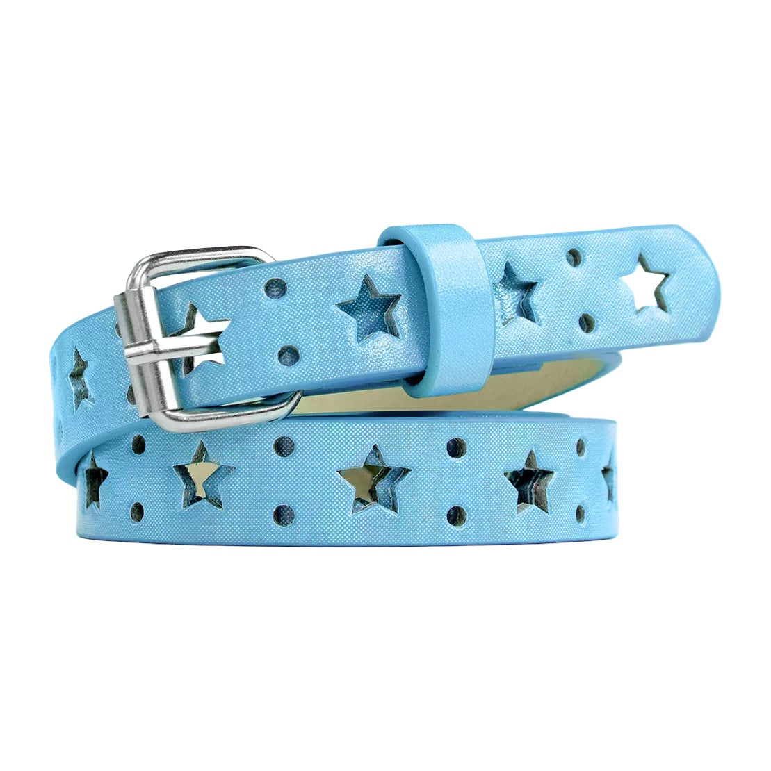 Kiwi Store - Y2K Holographic Cutout Star Belt belt kiwi store Blue
