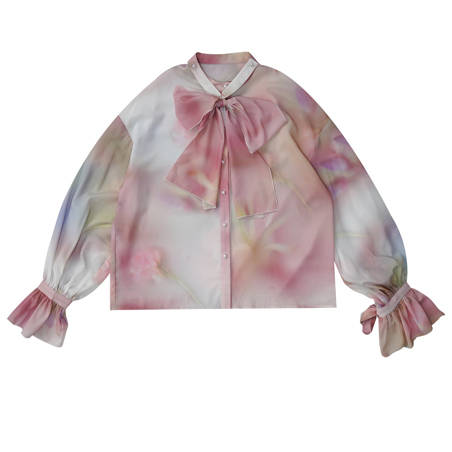 Daytoday Everyday Institute – Vintage Bow Jacquard Blouse blouse daytoday everyday institute
