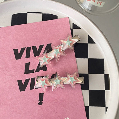 Bangkok Park - Y2K Star Resin Hair Clips hair clip Bangkok Park Pink