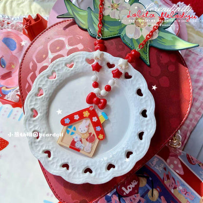 Bear Doll - Polka Dot KT Necklace necklace Bear Doll Miffy