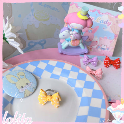 Bear Doll - Decora Kei Bow Ring ring Bear Doll Yellow
