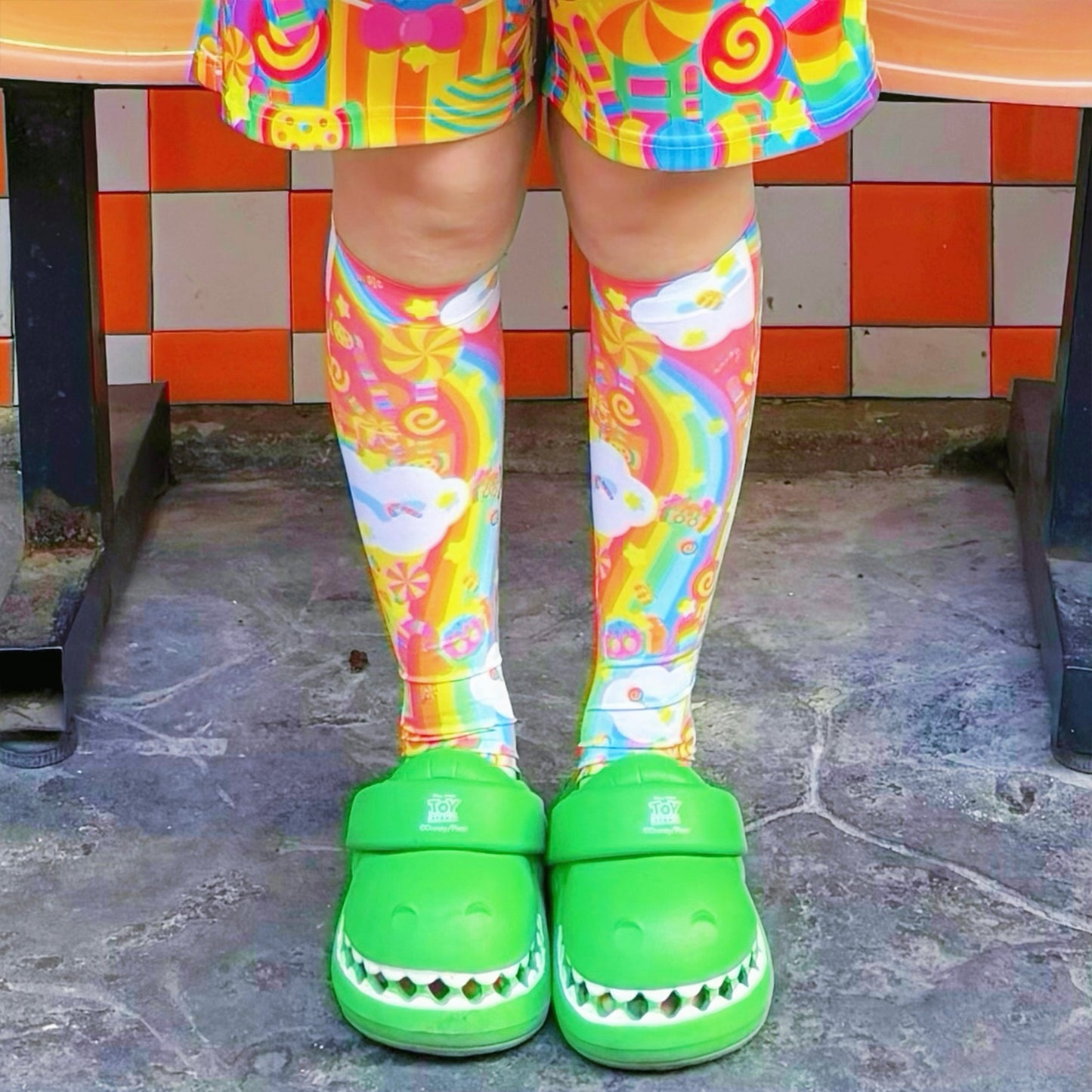 Rainbow Universe RUX - Decora Kei Rainbow Set set Rainbow Universe RUX Socks S