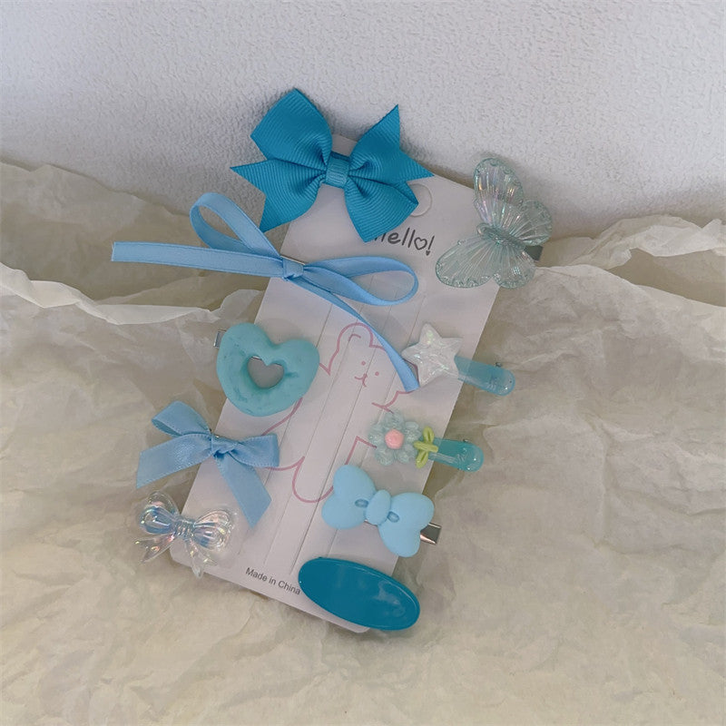 Butterfly Cute Kawaii Hair Clips Set hair clip candy Blue