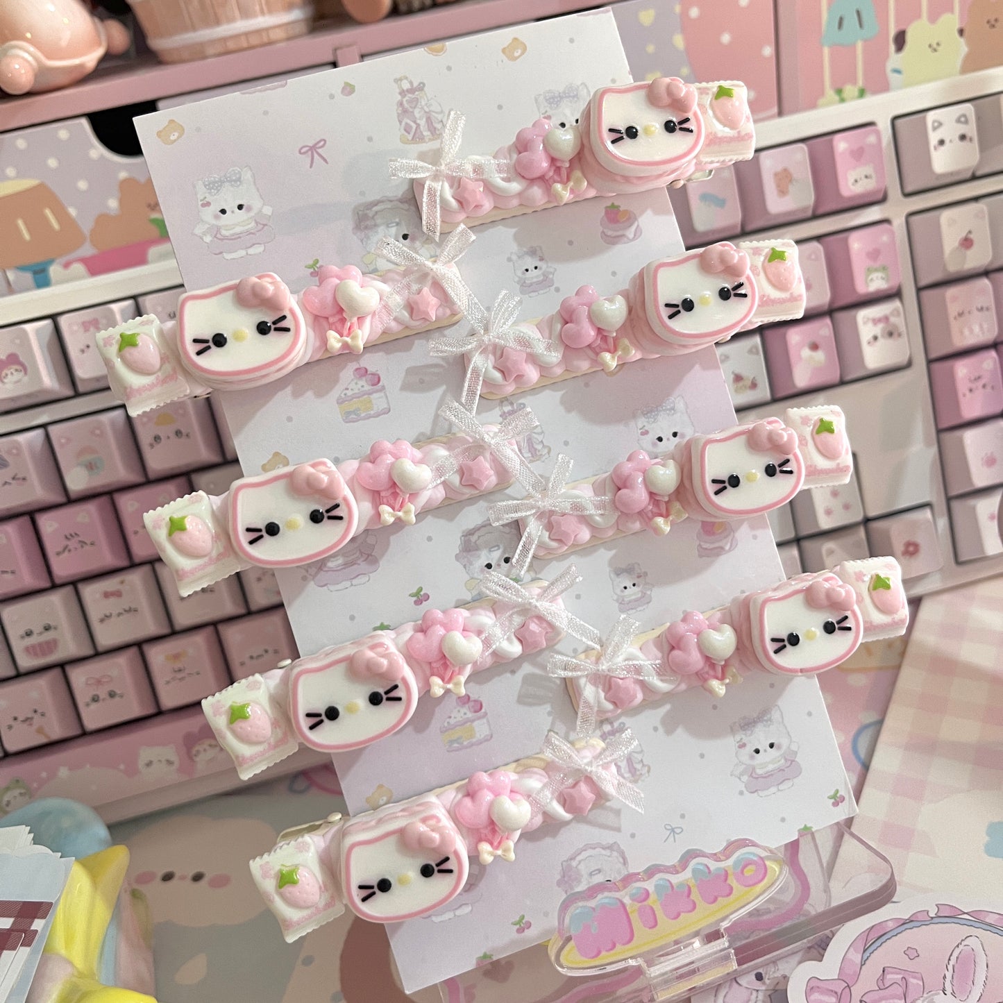 Sweet Star - Cute Cream Clip Set 10pcs