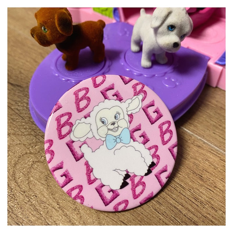 BBG 90s Badge - Vintage Print badge bunnybunnygun Lamb - Big Size