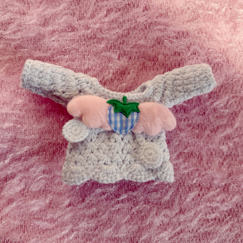 frufru - Kawaii Strawberry Knit Hair Clip hair clip frufru Blue