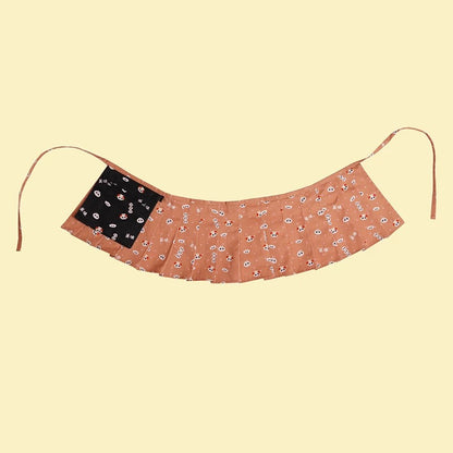 NIKKOU - Pleated Layering Pannier Skirt overskirt Nikkou home Brown