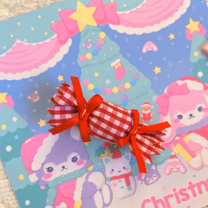 Bear Doll - Decora Kei Candy Hair Clip Brooch hair clip Bear Doll Red Hair Clip - 1pc