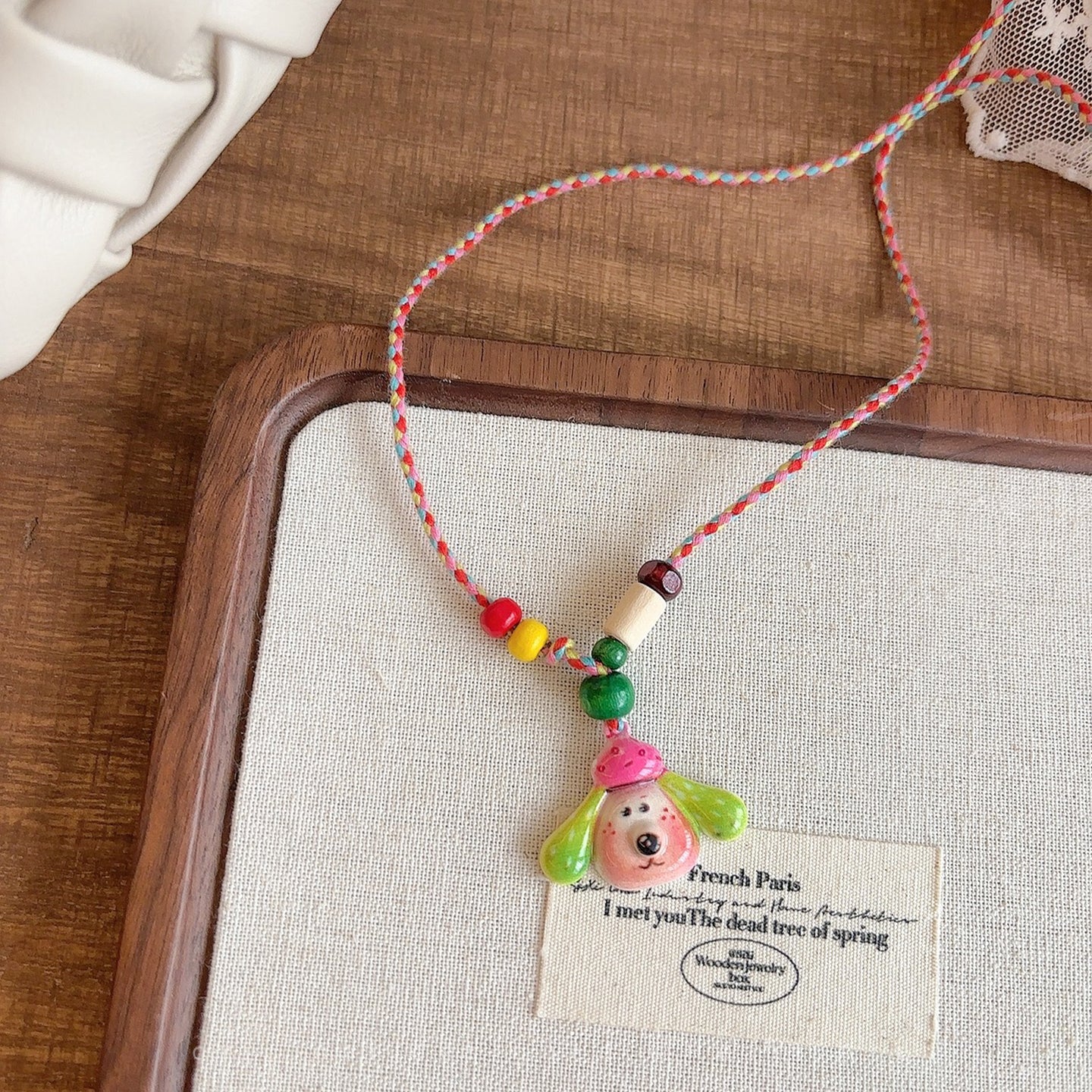 Flipped - Dopamine Color Pendant Necklace necklace Flipped Colorful Dog Necklace