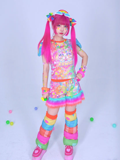 Dream Bubble Decora Set | Harajuku Rainbow Cat Padded Power Set set Dream Bubble