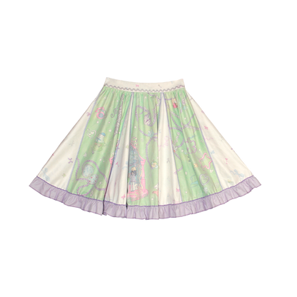 NeogoMade – Kawaii "Lily and her Dream House" Jacket Skirt Set set NeogoMade Purple Green Skirt Only S