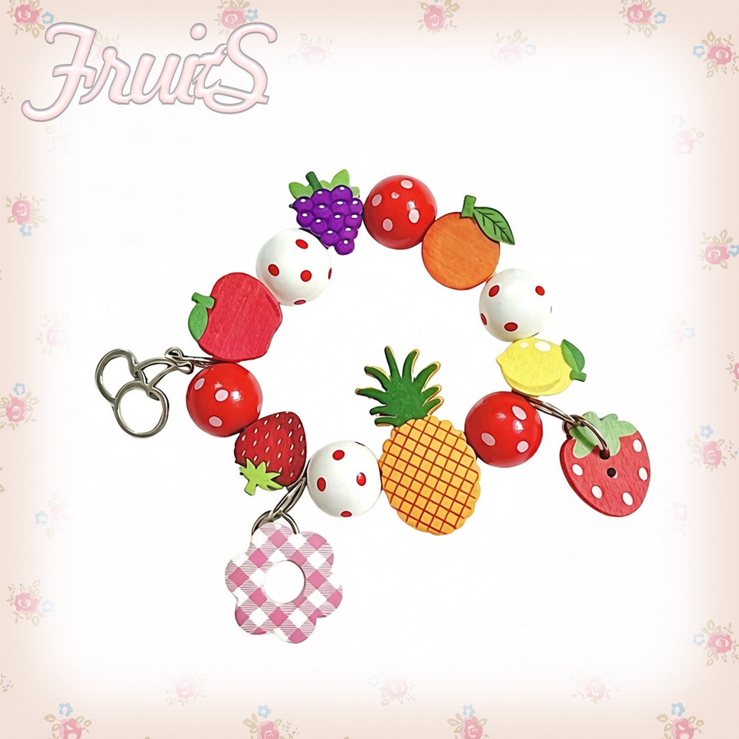 FRUITS - Wooden Fruit Bead Bracelet bracelet Fruits