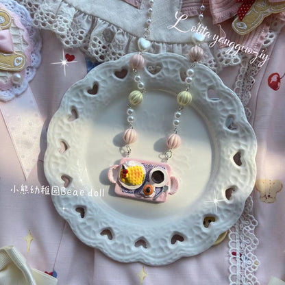 Bear Doll - Decora Kei Beaded Cake Necklace necklace Bear Doll Afternoon Tea