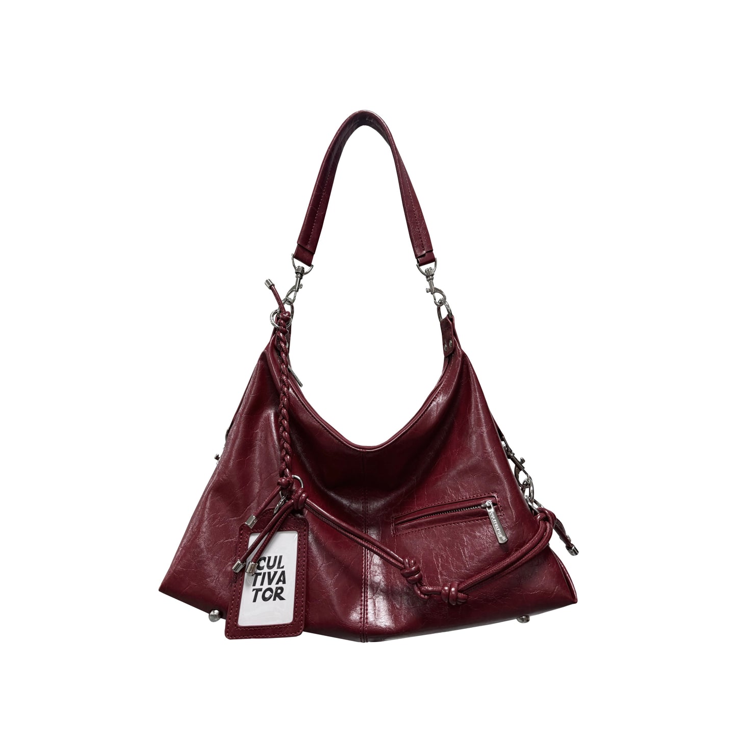 Cultivator - Vintage Hobo Shoulder Bag bag Cultivator Red