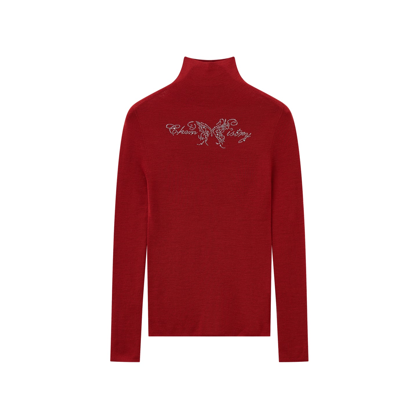 Chemical Girl - Merino Wool Slim Fit Turtleneck Sweater shirt chemical girl Red S