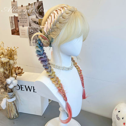 Alice Garden - Kawaii Handmade Braided Wig wig Alice Garden Rainbow