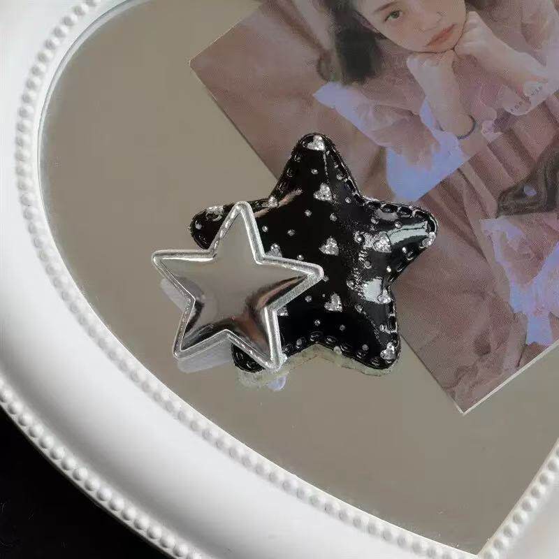 Vintage Y2K - Star Fabric Hair Clip Set hair clip really cute