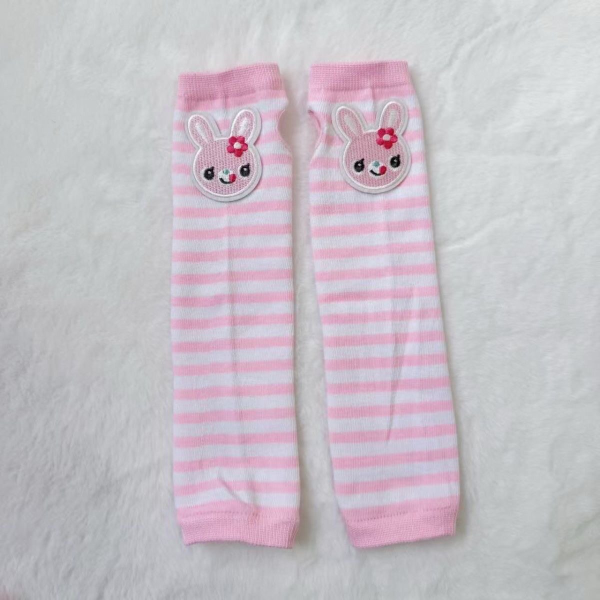 Subculture Bunny Fingerless Sun Sleeves sleeves really cute Pink Bunny