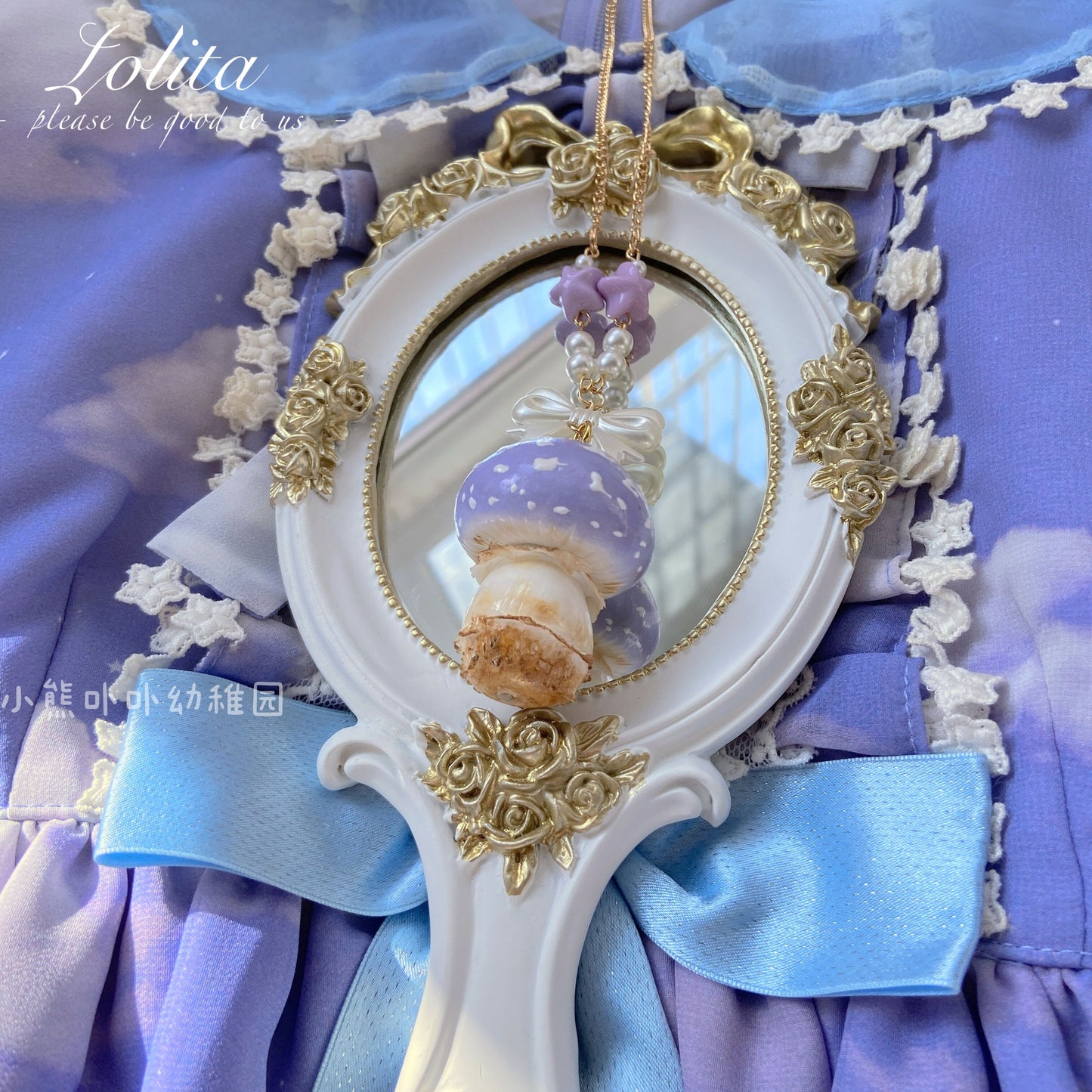 Bear Doll Mushroom Necklace | Decora Kei Handmade Resin Charm necklace Bear Doll 5