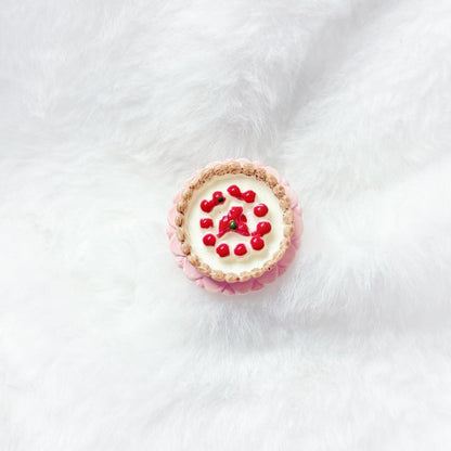 Sweet Dessert Adjustable Ring ring really cute Cream Cherry Cake Ring - 1pc