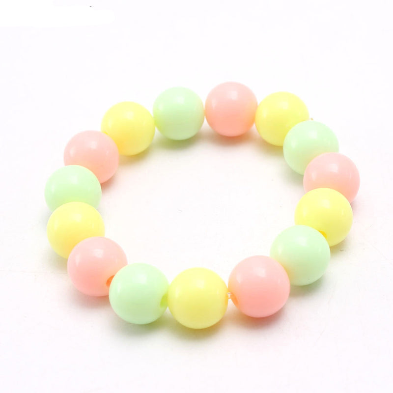 SamKIKl - Kawaii Decora Jelly Beaded Bracelet in Macaron Pastel 10mm Beads bracelet SamKIKl 6