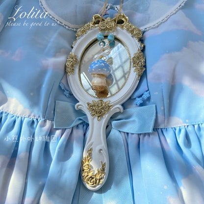 Bear Doll Mushroom Necklace | Decora Kei Handmade Resin Charm necklace Bear Doll 6