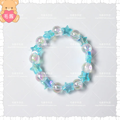 Maojiang Star Strawberry Bear Bracelet | Decora Beaded Accessory bracelet maojiang Blue Star Bracelet (1 piece)