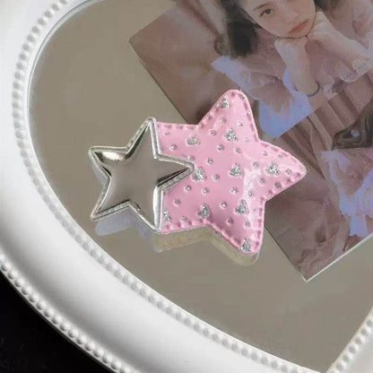 Vintage Y2K - Star Fabric Hair Clip Set hair clip really cute