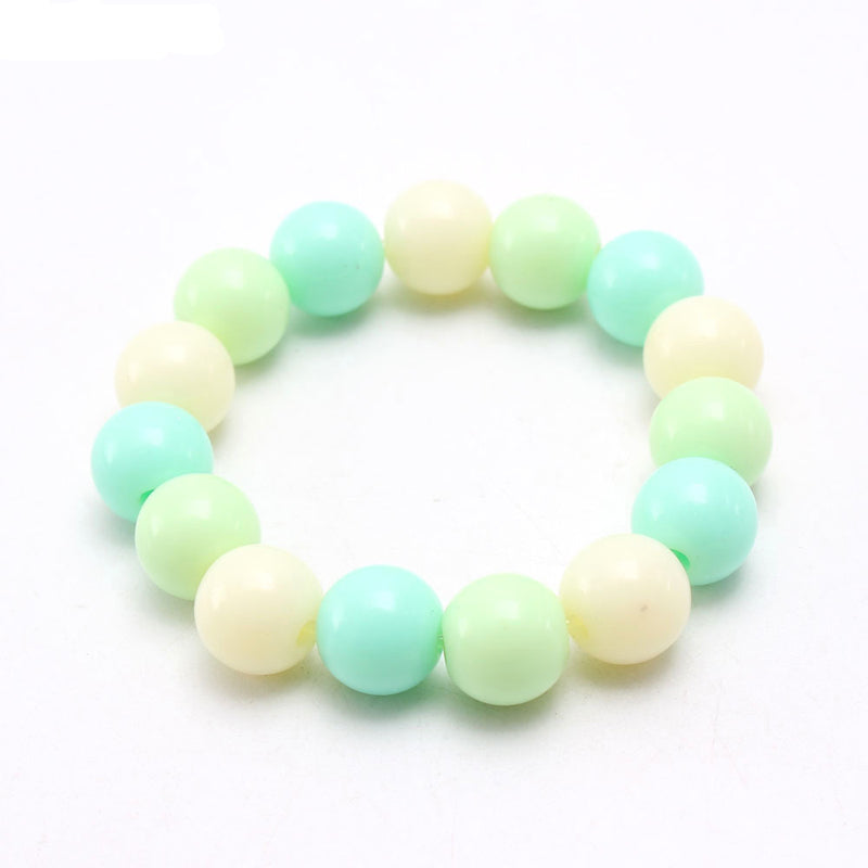 SamKIKl - Kawaii Decora Jelly Beaded Bracelet in Macaron Pastel 10mm Beads bracelet SamKIKl 7