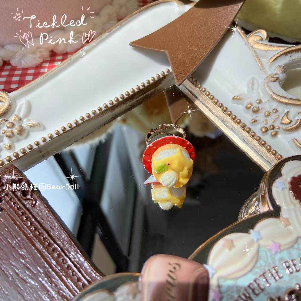 Bear Doll - Cake Dessert Ring ring Bear Doll Mango Ice Cream Ball