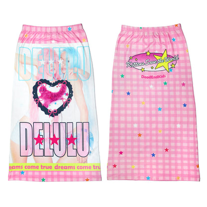 DeadEndKids - Cute Graphic A-Line Skirt skirt DeadEndKids Delulu S