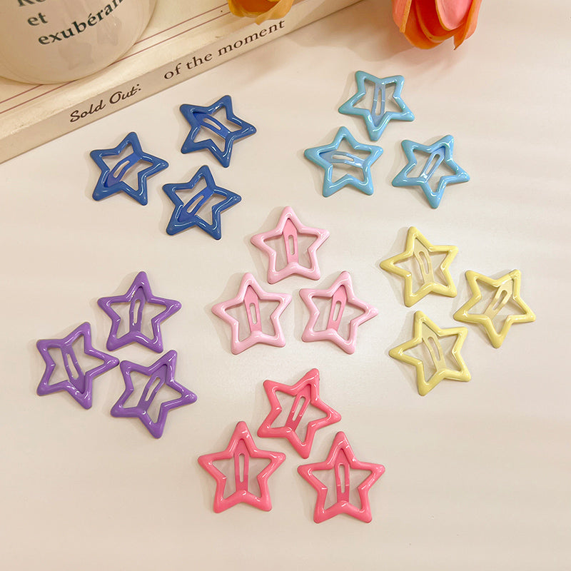 Decora Hair Clips Colorful Star Hair Accessories Bang Hair Clips hair clip Land Decora Price Worthy 18pcs