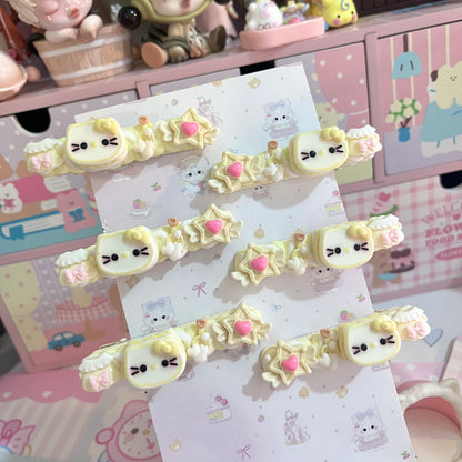 Sweet Star - Cute Cream Clip Set 10pcs hair clip sweet star