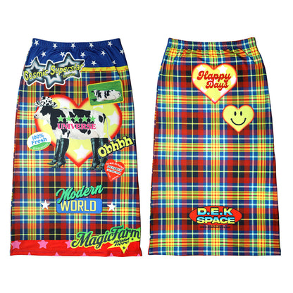 DeadEndKids - Cute Graphic A-Line Skirt skirt DeadEndKids UFO Farm S