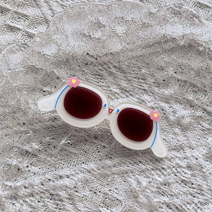 Sanrio Cute Glasses Style Hair Clips Set hair clip candy