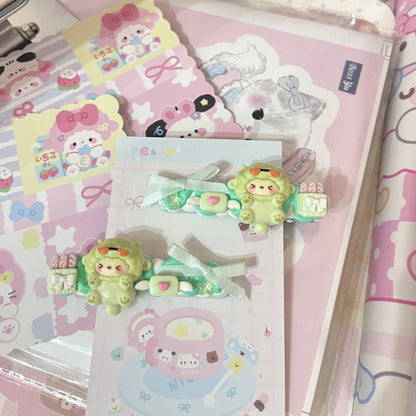 Sweet Star - Cute Cream Clip Set 10pcs hair clip sweet star