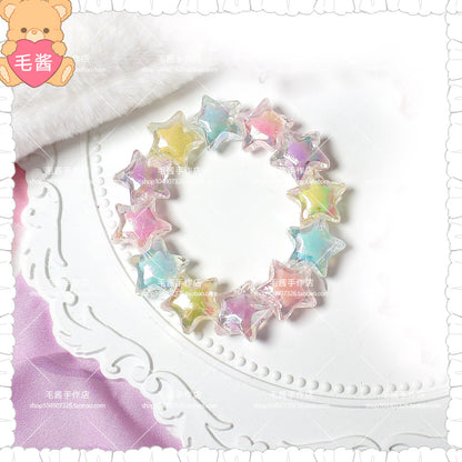 MaoJiang - Decora Kei Iridescent Star Candy Bracelet bracelet maojiang Colorful Iridescent Star Bracelet (1pc)