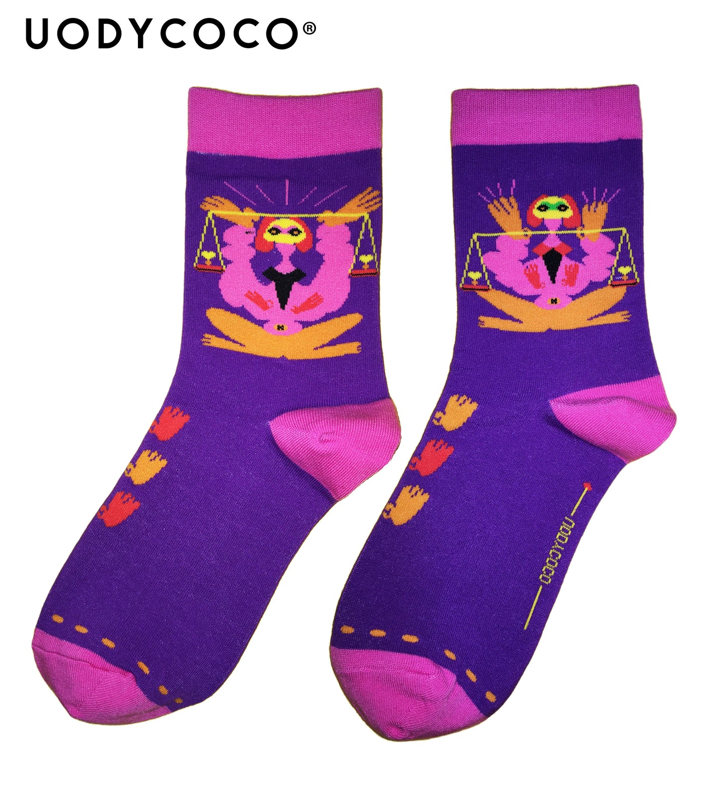 uodycoco – Zodiac Cartoon Socks socks uodycoco Libra