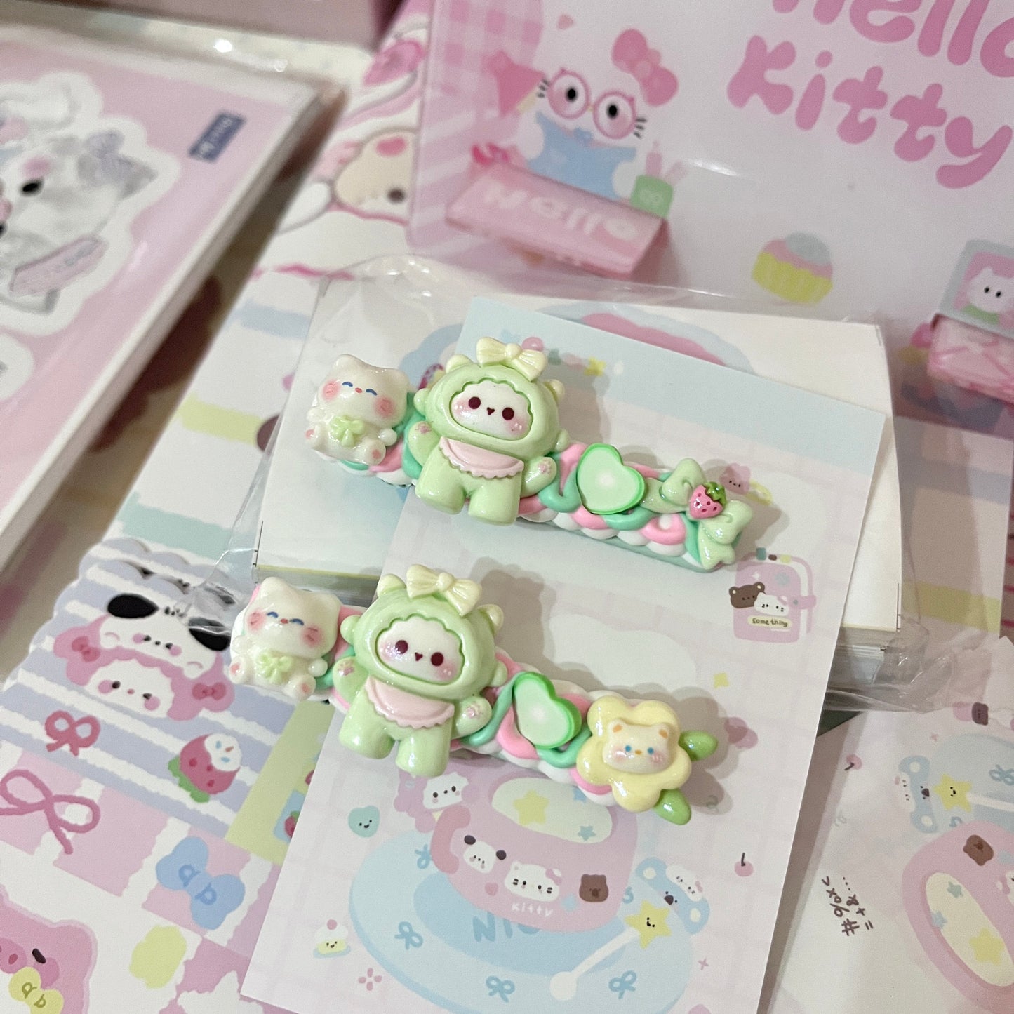 Sweet Star - Cute Cream Clip Set 10pcs hair clip sweet star