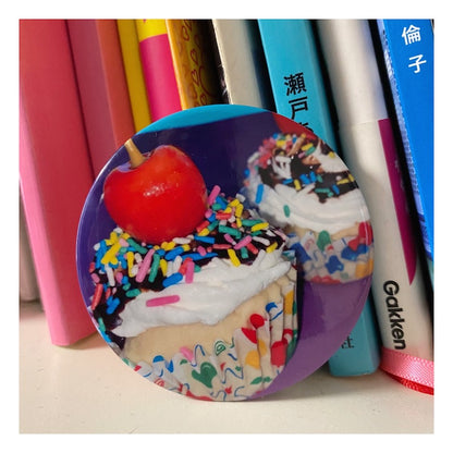 BBG 90s Badge - Vintage Print badge bunnybunnygun Cupcake - Big Size