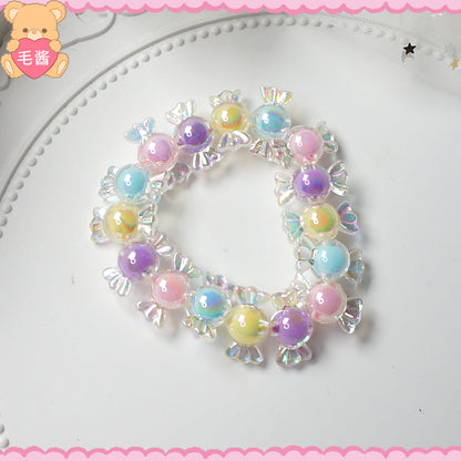 MaoJiang - Decora Kei Iridescent Star Candy Bracelet bracelet maojiang Candy Colorful Iridescent Bracelet (1pc)