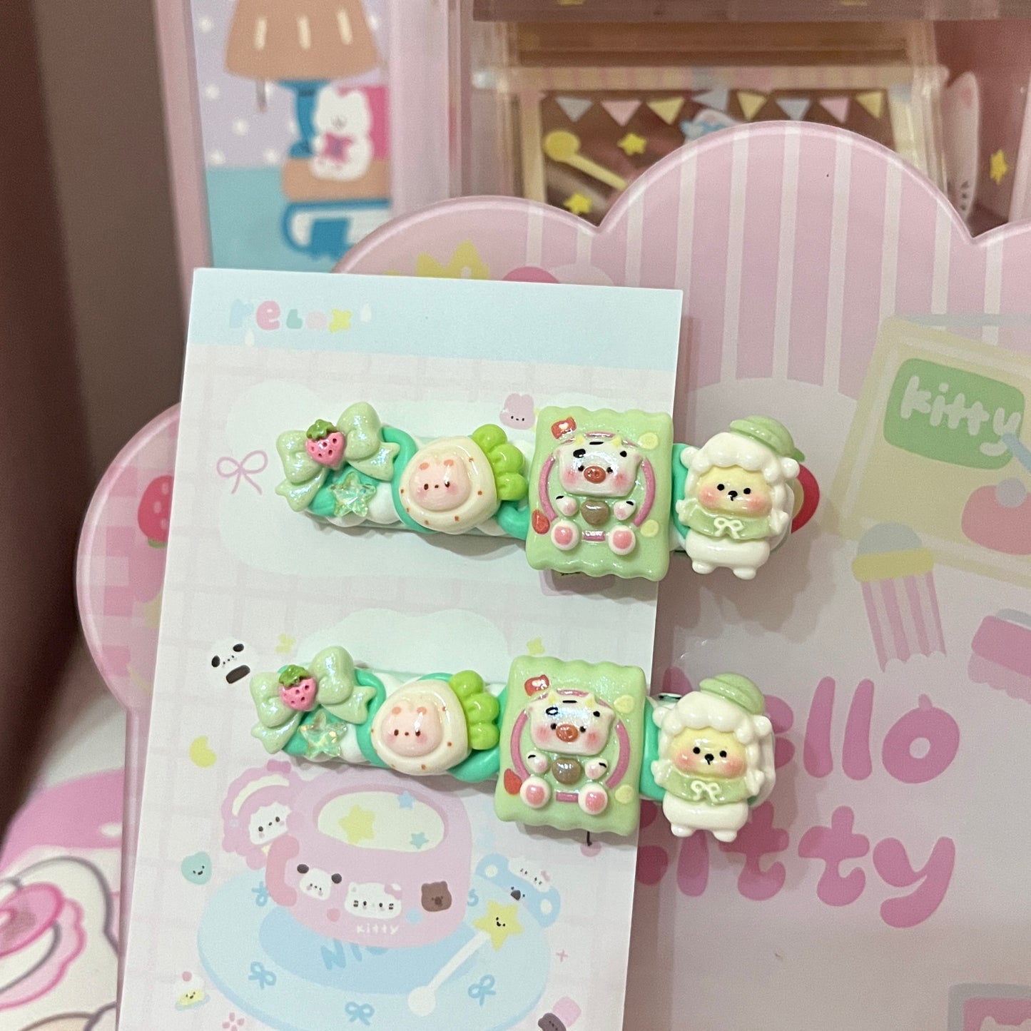Sweet Star - Cute Cream Clip Set 10pcs