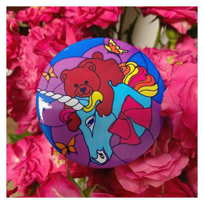 BBG 90s Badge - Vintage Print badge bunnybunnygun Unicorn Bear - Big Size