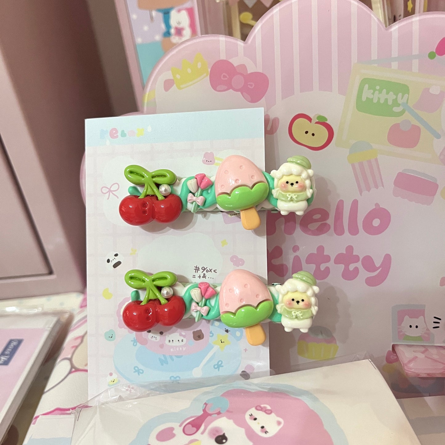 Sweet Star - Cute Cream Clip Set 10pcs